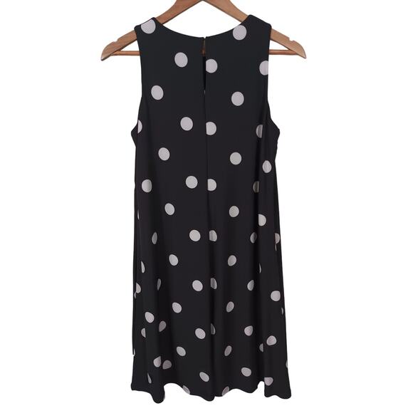 Lauren Ralph Lauren Womens Size 8 Stretch Polka Dot Casual Comfort Shift Dress - Picture 2 of 9